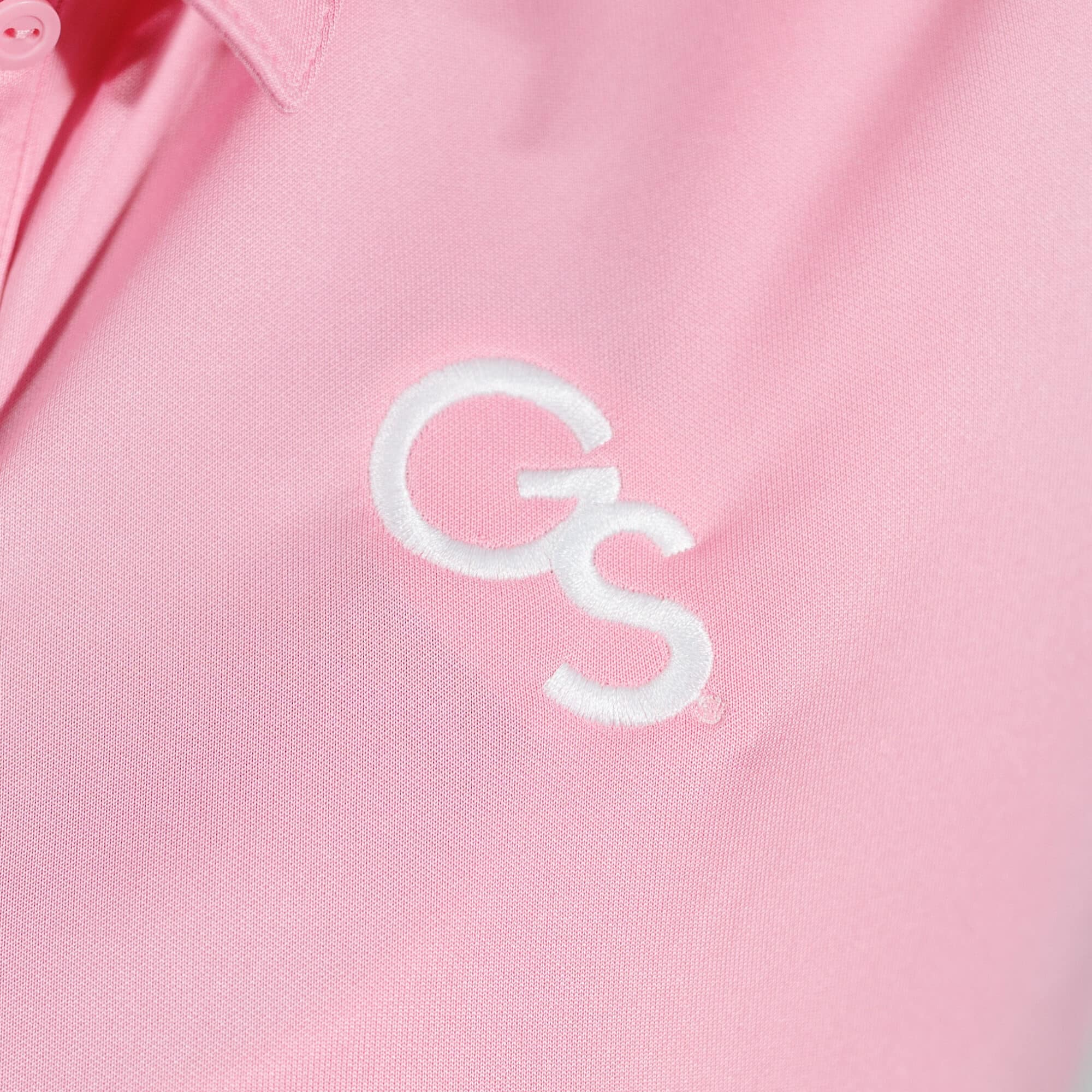 Georgia Southern adidas Women’s Performance Polo Light Pink Shirt with GS - Image 3