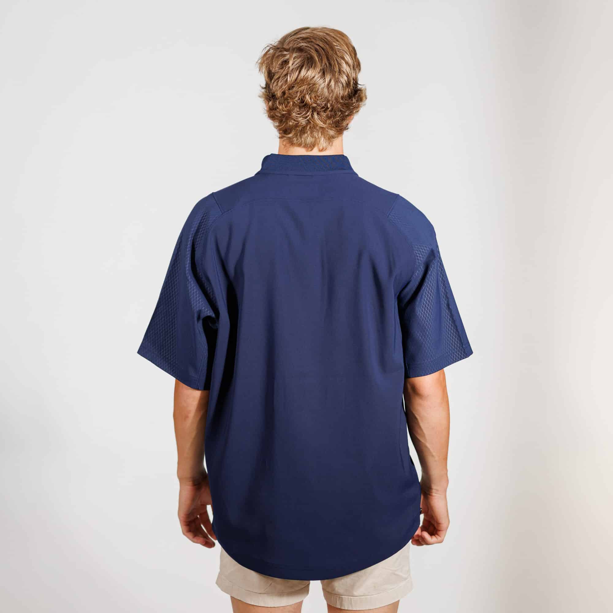 Georgia Southern New Era Cage Short Sleeve 1/4 Zip Jacket - Image 2