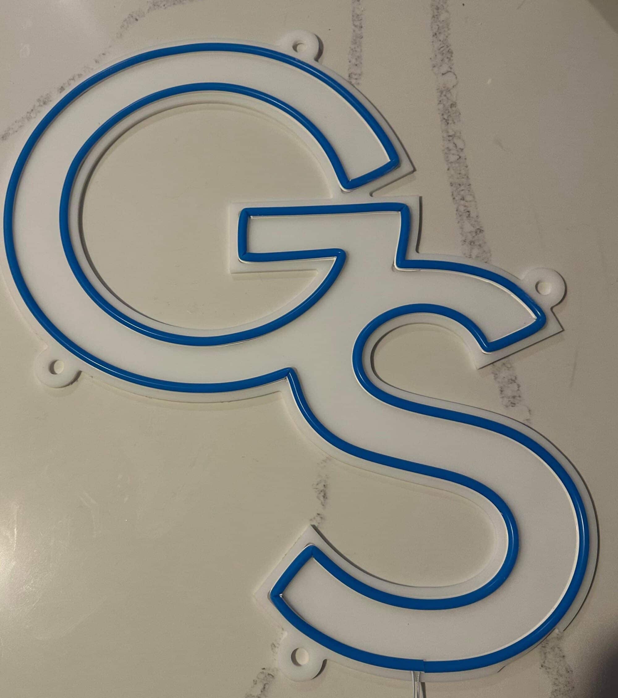 Georgia Southern Modern GS LED Large Neon Sign - Image 2